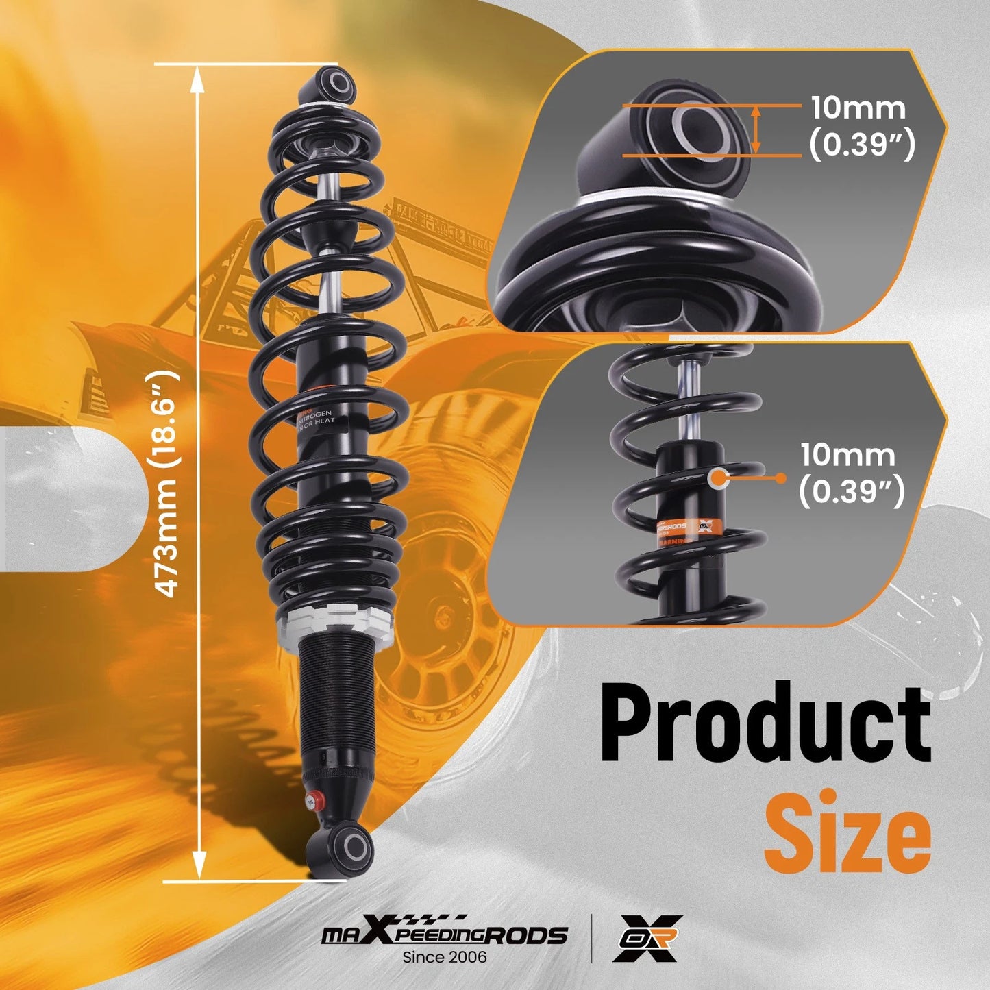 Front Coil-Over Shock Left & Right for Can-Am Outlander (2016–2020)