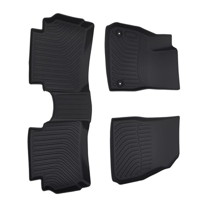 Black TPE Rubber Anti-Slip Floor Mats Set for Chevrolet Malibu (2016–2023)