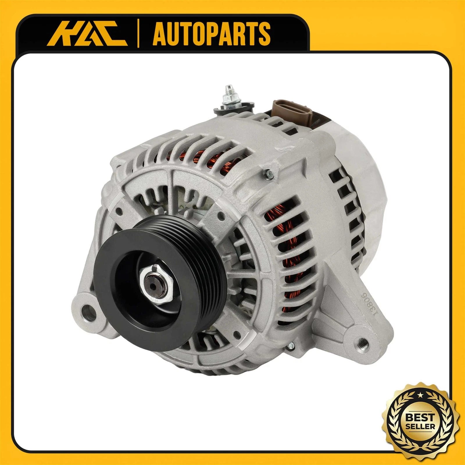 Alternator for Toyota Sienna (1998–2003) 3.0L 100A 12V CW 6-Groove Pulley