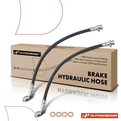 2X Front Brake Hydraulic Hose for Isuzu NPR NQR (2004–2016)