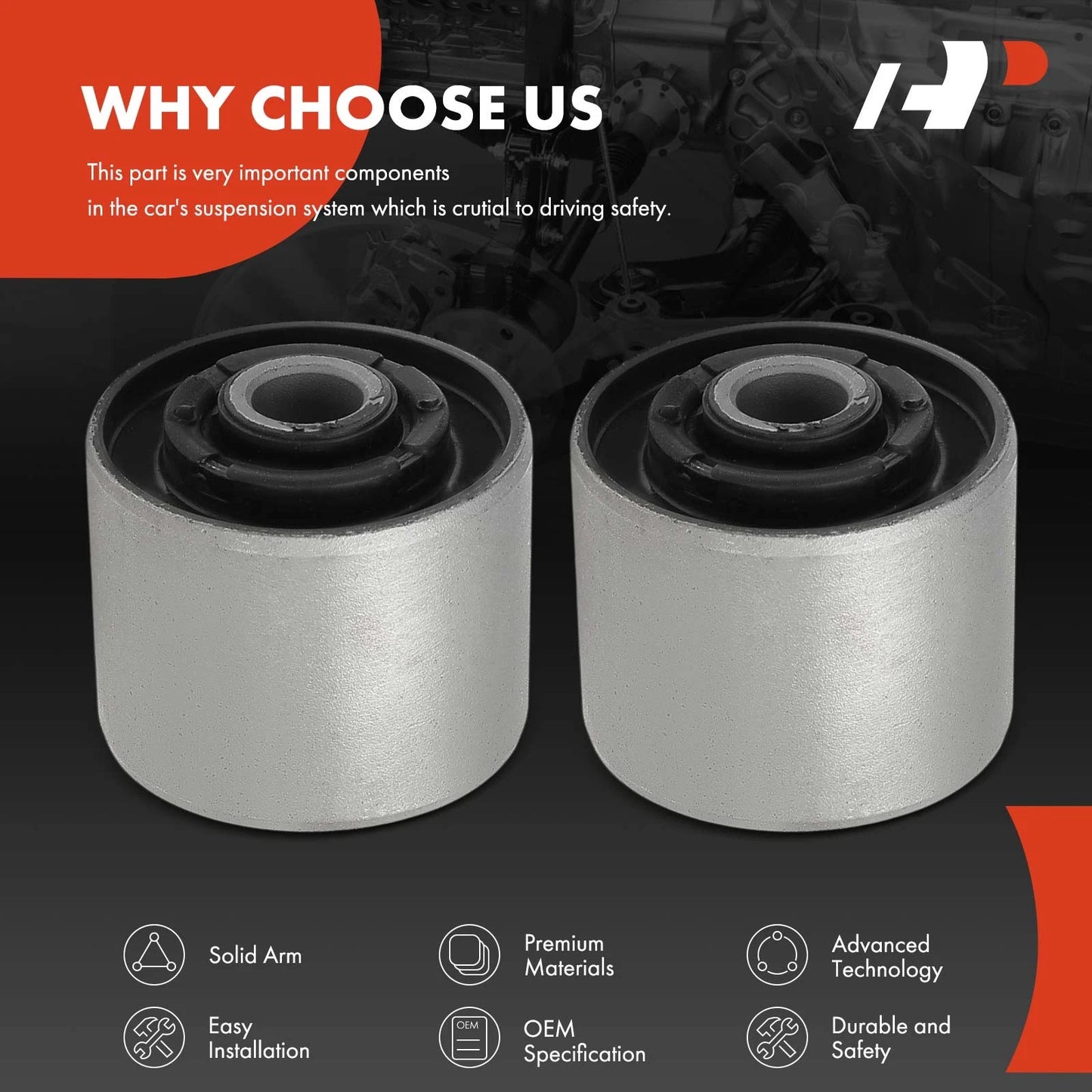2X Rear Bushing for Mercedes-Benz G550 (2009–2018)