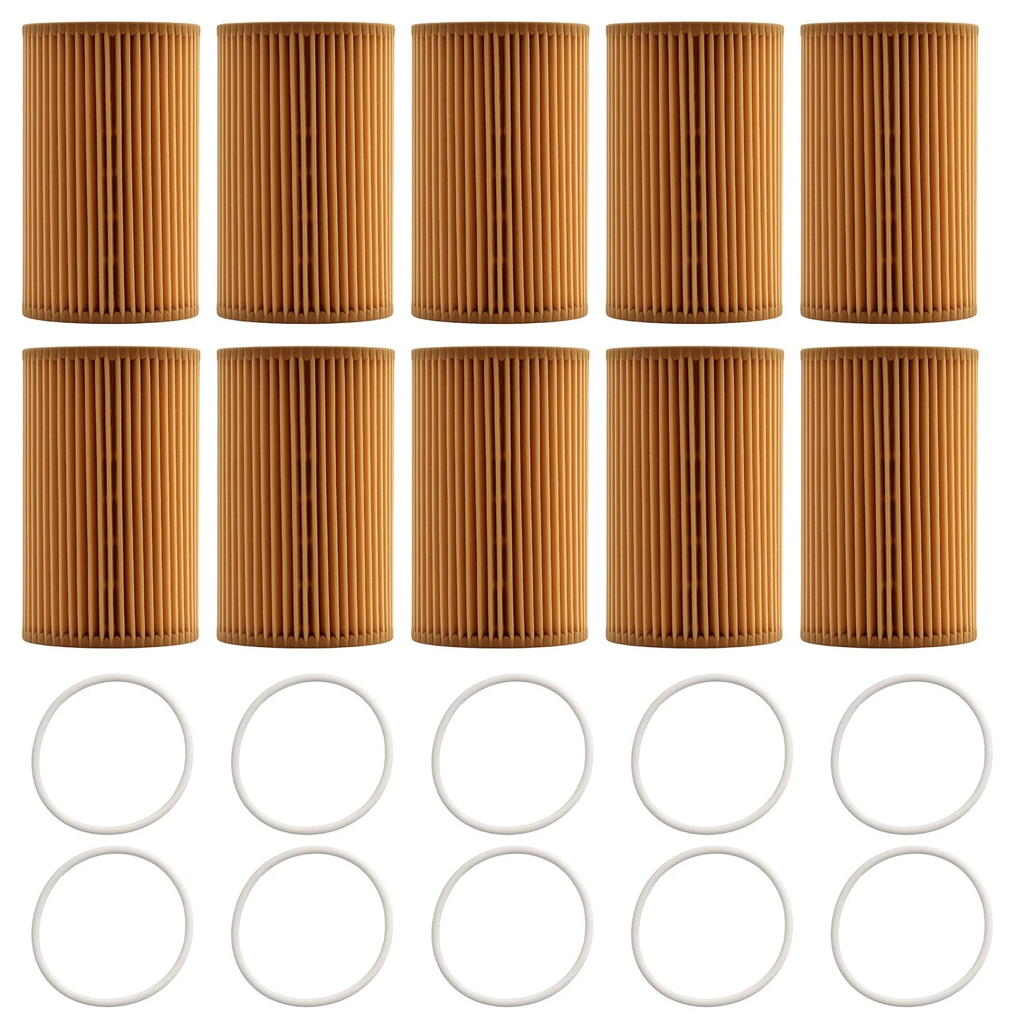 10x Engine Oil Filter for Audi A6 A7 A8 (2015–2018)