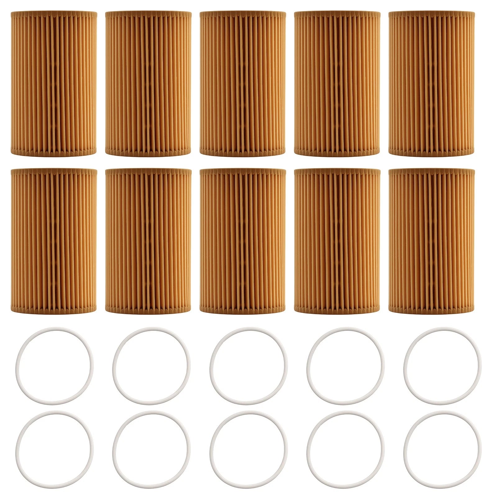 10x Engine Oil Filter for Audi A6 A7 A8 (2015–2018)