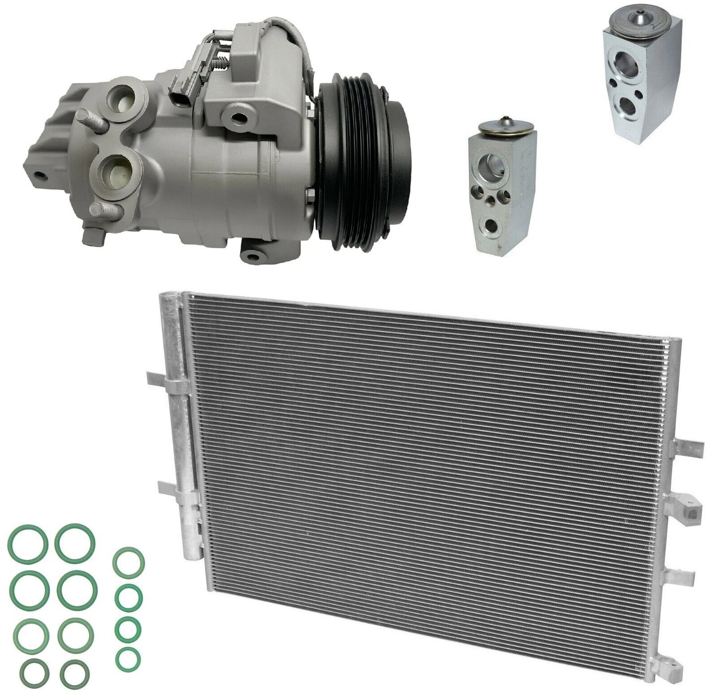 AC Compressor Kit with Condenser for Ford Transit-350 3.5L 2016–2016