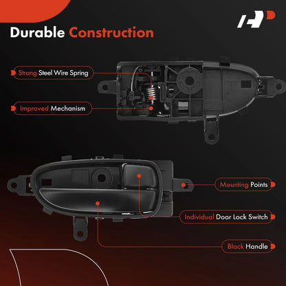 2X Front/Rear Interior Door Handle for Chevrolet City Express (2015–2018)