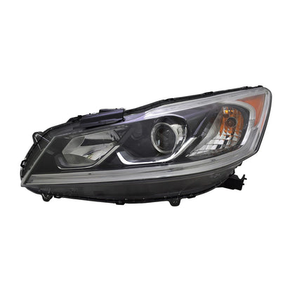 Replacement Driver Side Halogen Headlight Assembly w/LED Daytime Running Lamps