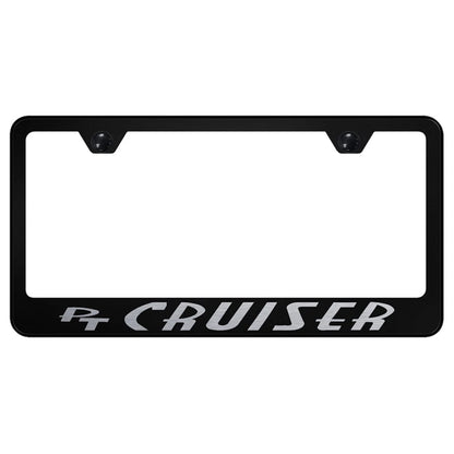 Black License Plate Frame - Officially Licensed for Chrysler PT Cruiser