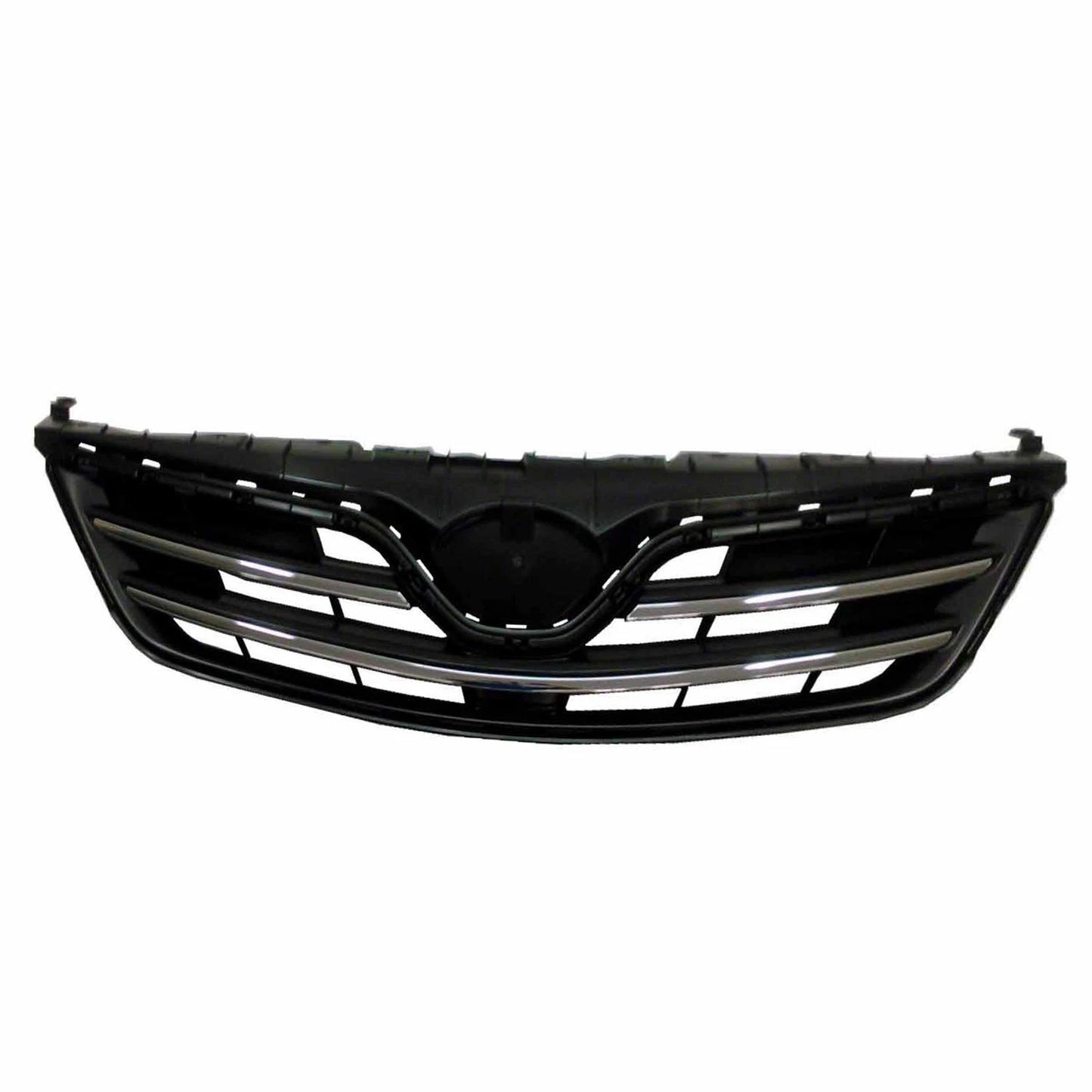 Front Grille Replacement Black Plastic w/ Chrome Trim for Ford Focus (2012–2018)