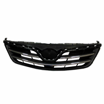 Front Grille Replacement Black Plastic w/ Chrome Trim for Ford Focus (2012–2018)