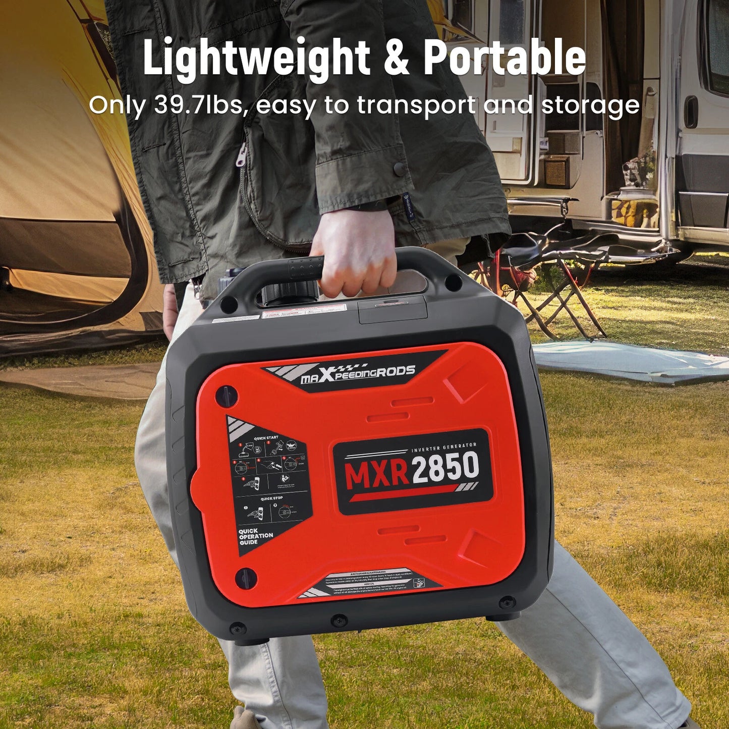 2850W Portable Inverter Generator for Camping Outdoor Gas (2200W–2850W)