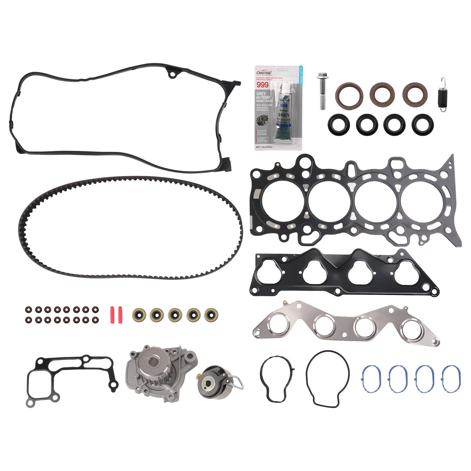 Head Gasket Set Timing Belt Water Pump Kit for Honda Civic 2001–2005 1.7L