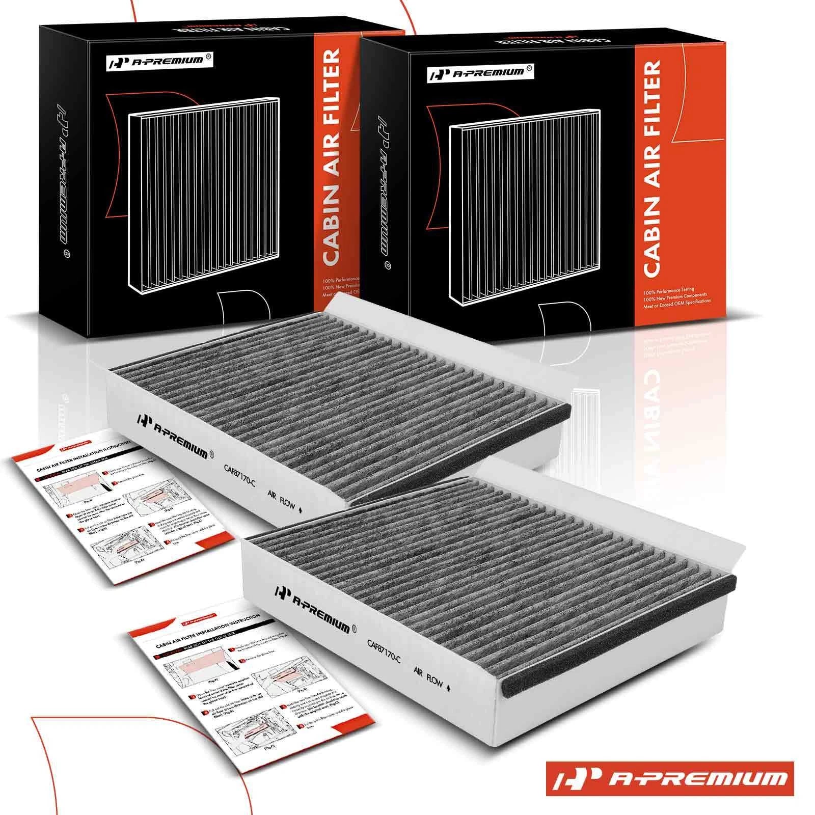 2X Activated Carbon Cabin Air Filter for Mercedes-Benz ML55 AMG (2000–2005)