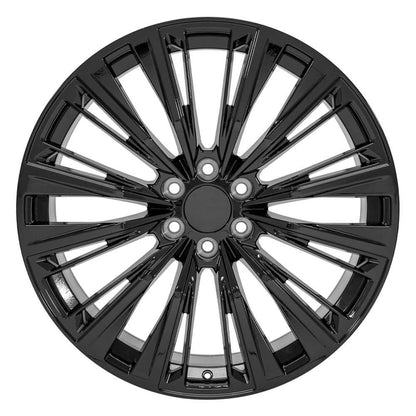Gloss Black Wheel 24 Inch for 2002–2013 Chevy Avalanche 1500