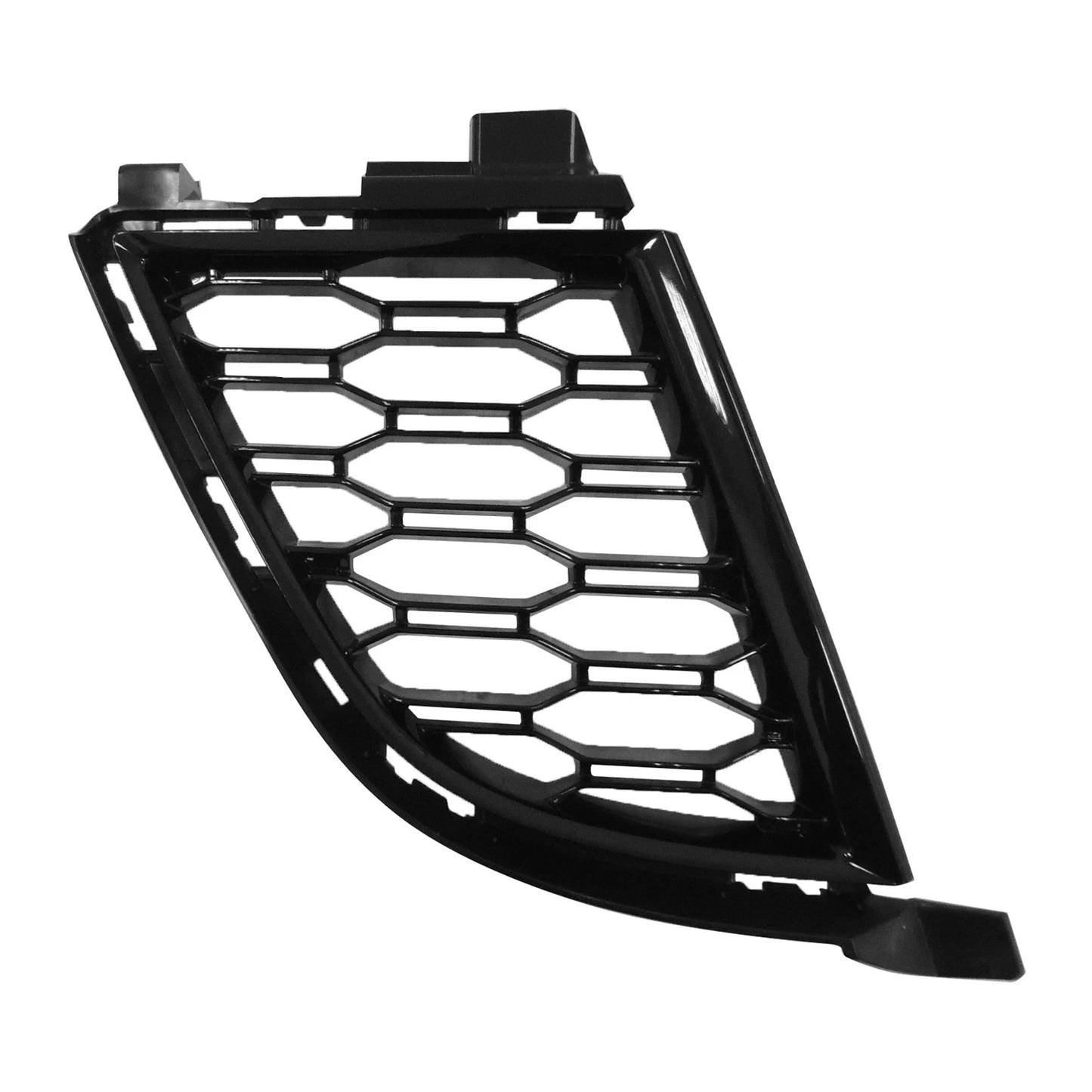 Replacement Black ASA Plastic Front Passenger Side Outer Bumper Cover Grille