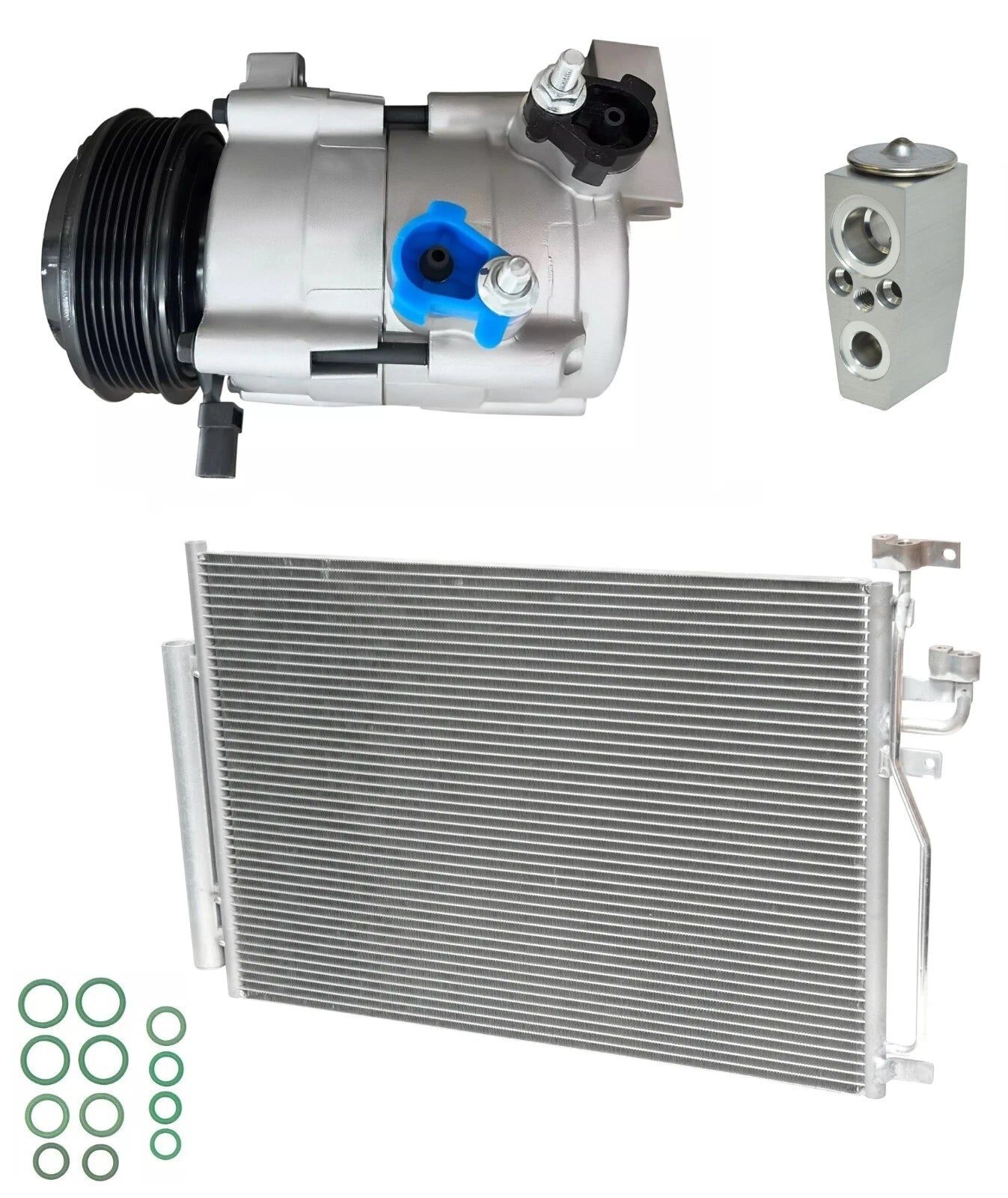 A/C Compressor Kit With Condenser for Saturn Vue 3.6L V6 (2009–2009)