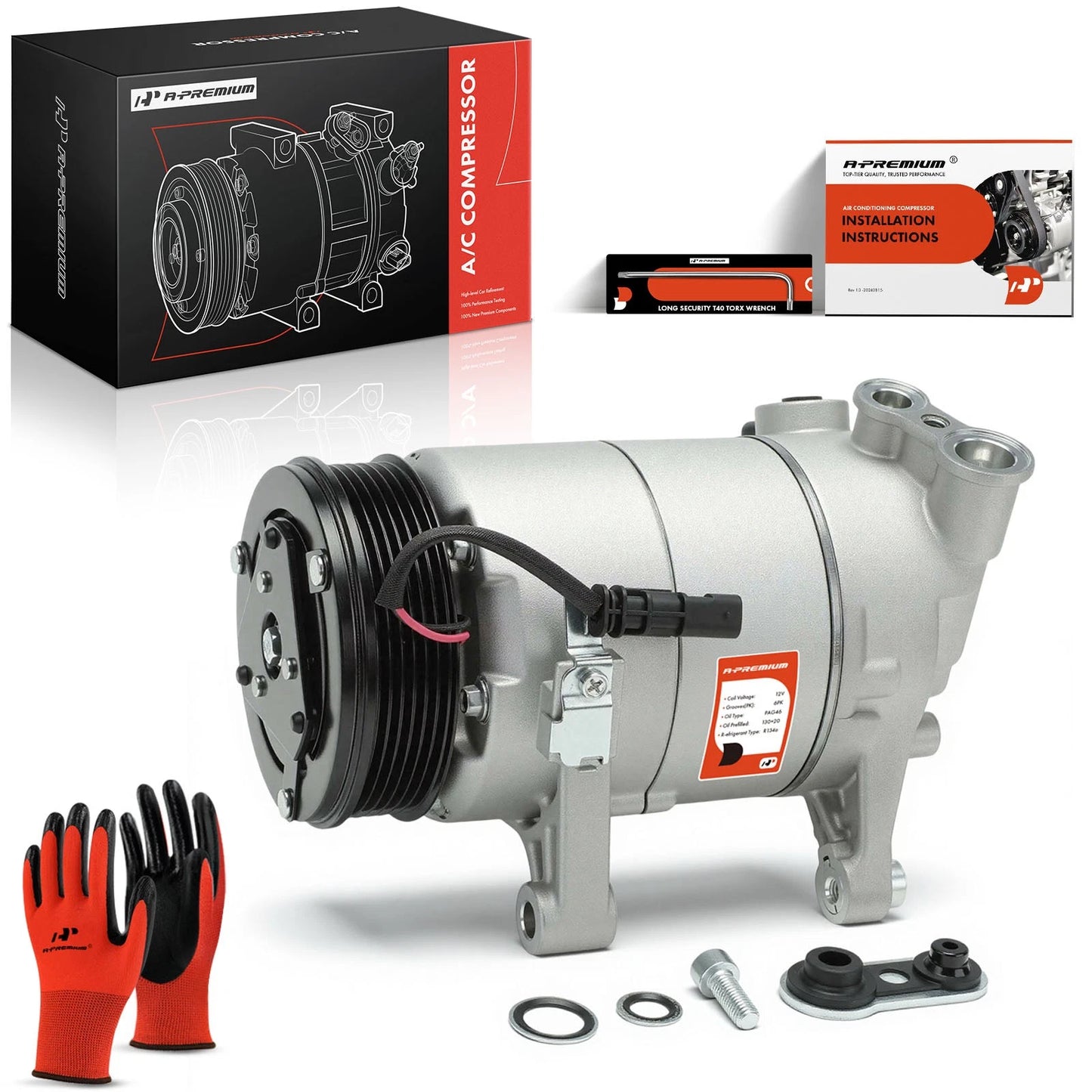 A/C Compressor with Clutch for Chevrolet Corvette (2014–2019)
