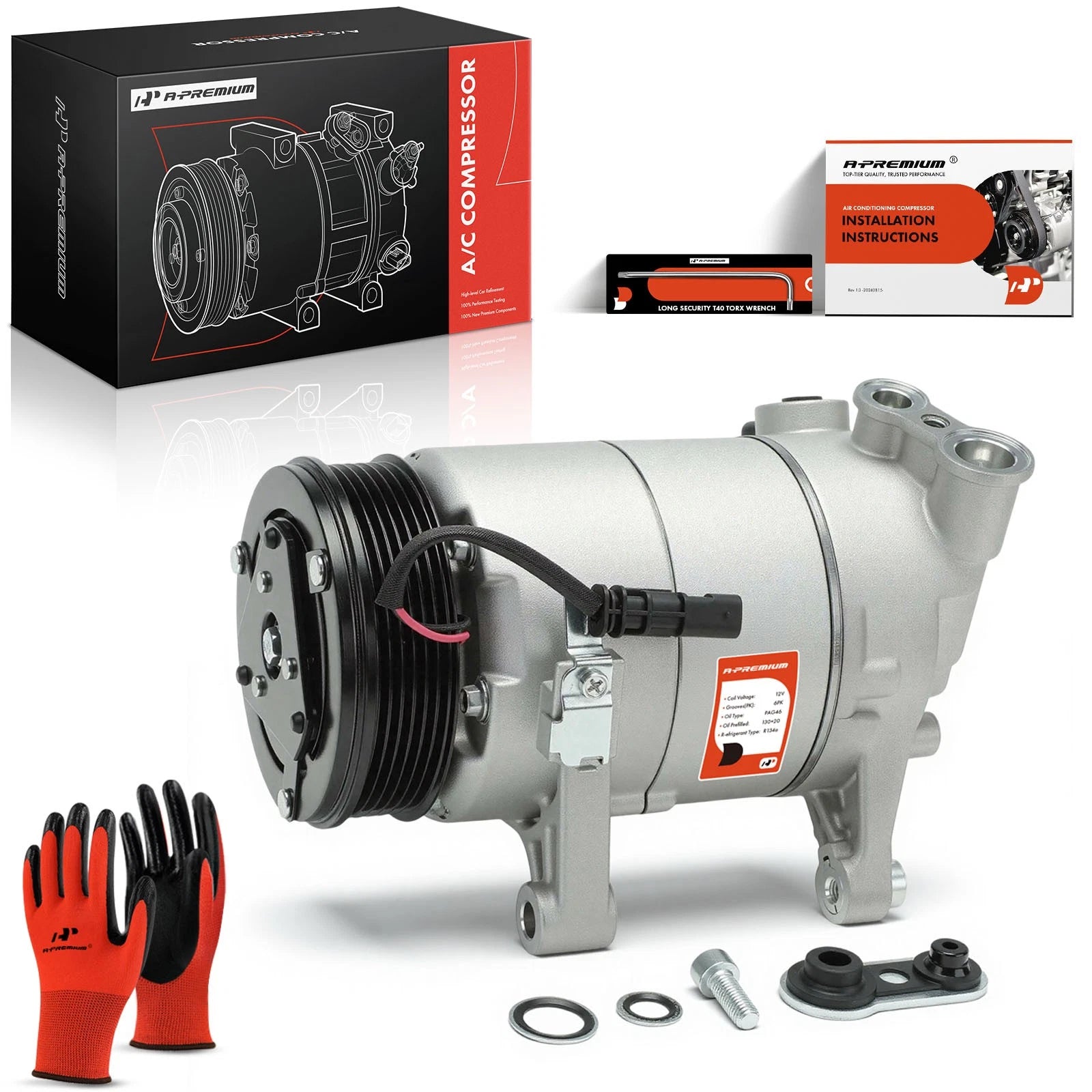 A/C Compressor with Clutch for Chevrolet Corvette (2014–2019)