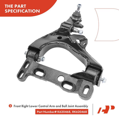10x Control Arm with Ball Joint for Chevy Trailblazer (2002–2009)