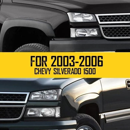 Headlight Turn Signal Assembly for 2003–2007 Chevy Silverado Halogen Chrome (w/Bulbs)
