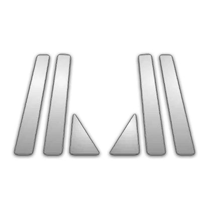 6Pc Chrome Pillar Post Covers for 2009-2015 Toyota Venza - P6628