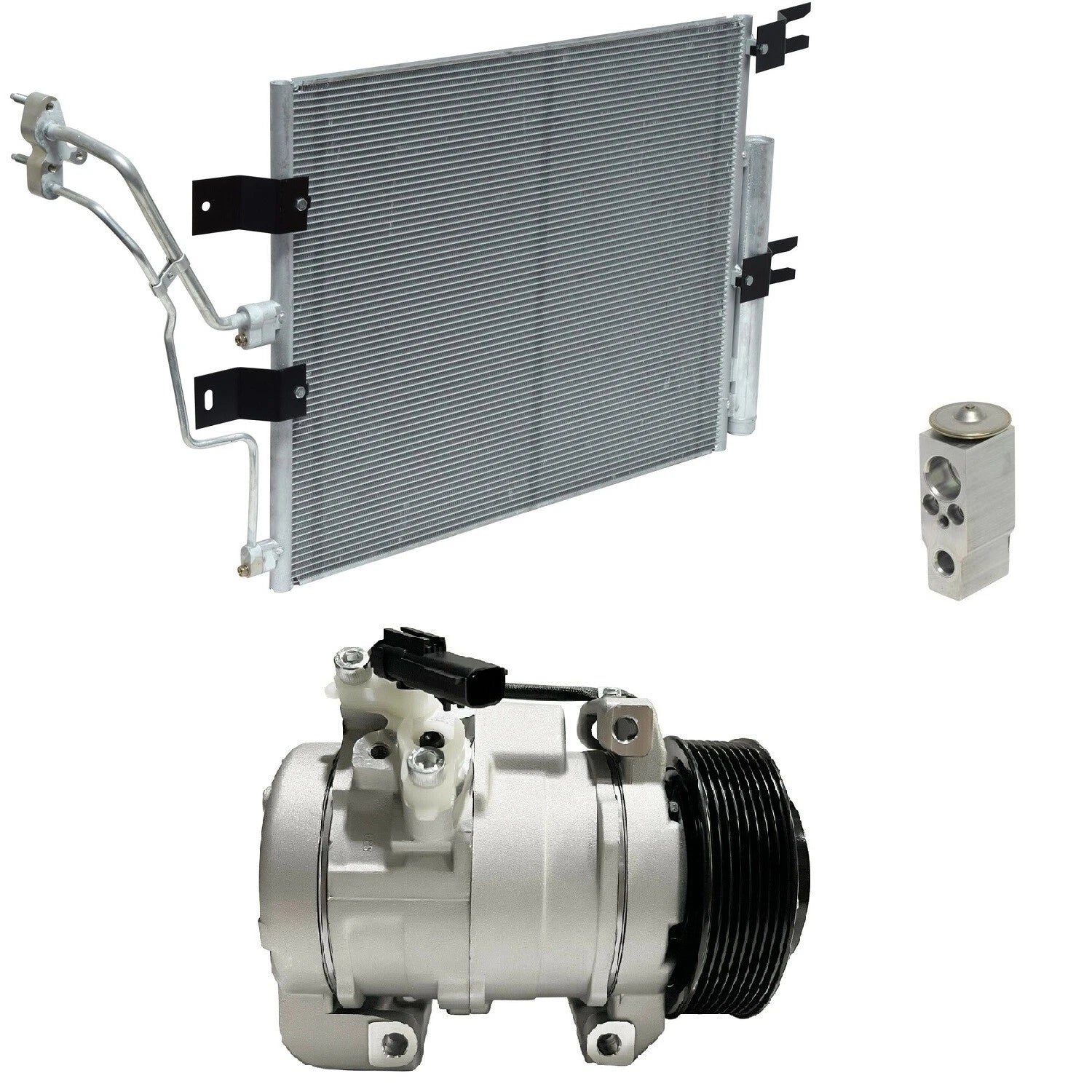A/C Compressor Kit with Condenser for Dodge Ram 2500 6.7L (2010–2010)