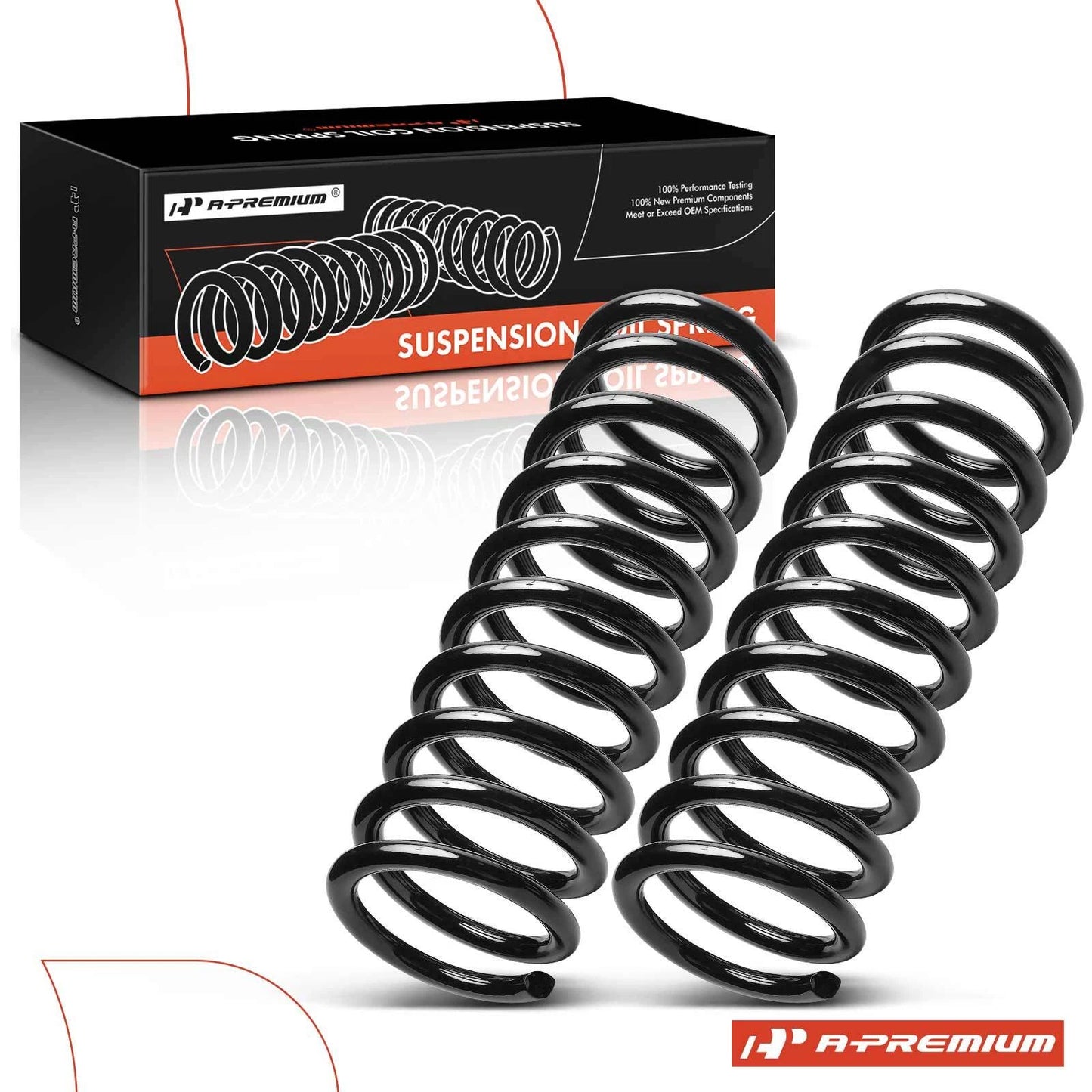 2X Front Coil Springs for Chevy Camaro (1968–1969) Nova (1972) Bel Air Buick