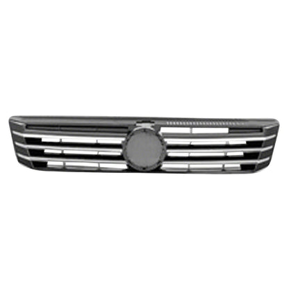 Black Chrome/Painted Grille w/Six Chrome Molding Strips w/o Chrome Vertical Bars