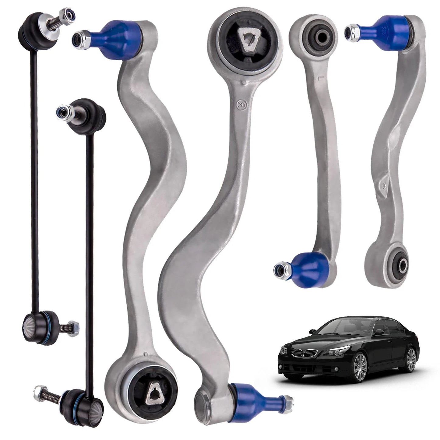 Front Lower Rearward Control Arms for BMW 530i 535i 545i 550i M5 (2004–2010)