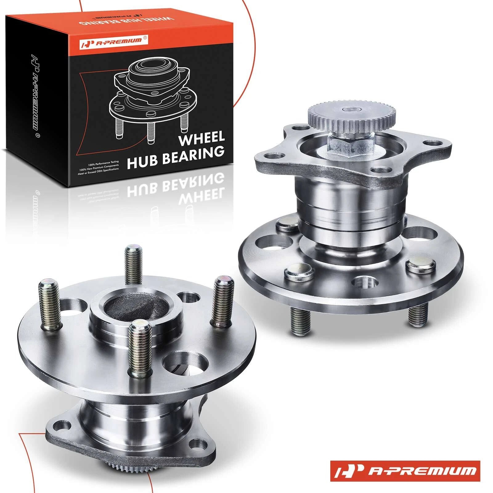 2X Rear Wheel Hub and Bearing Assembly for Toyota Corolla (1993–2002)