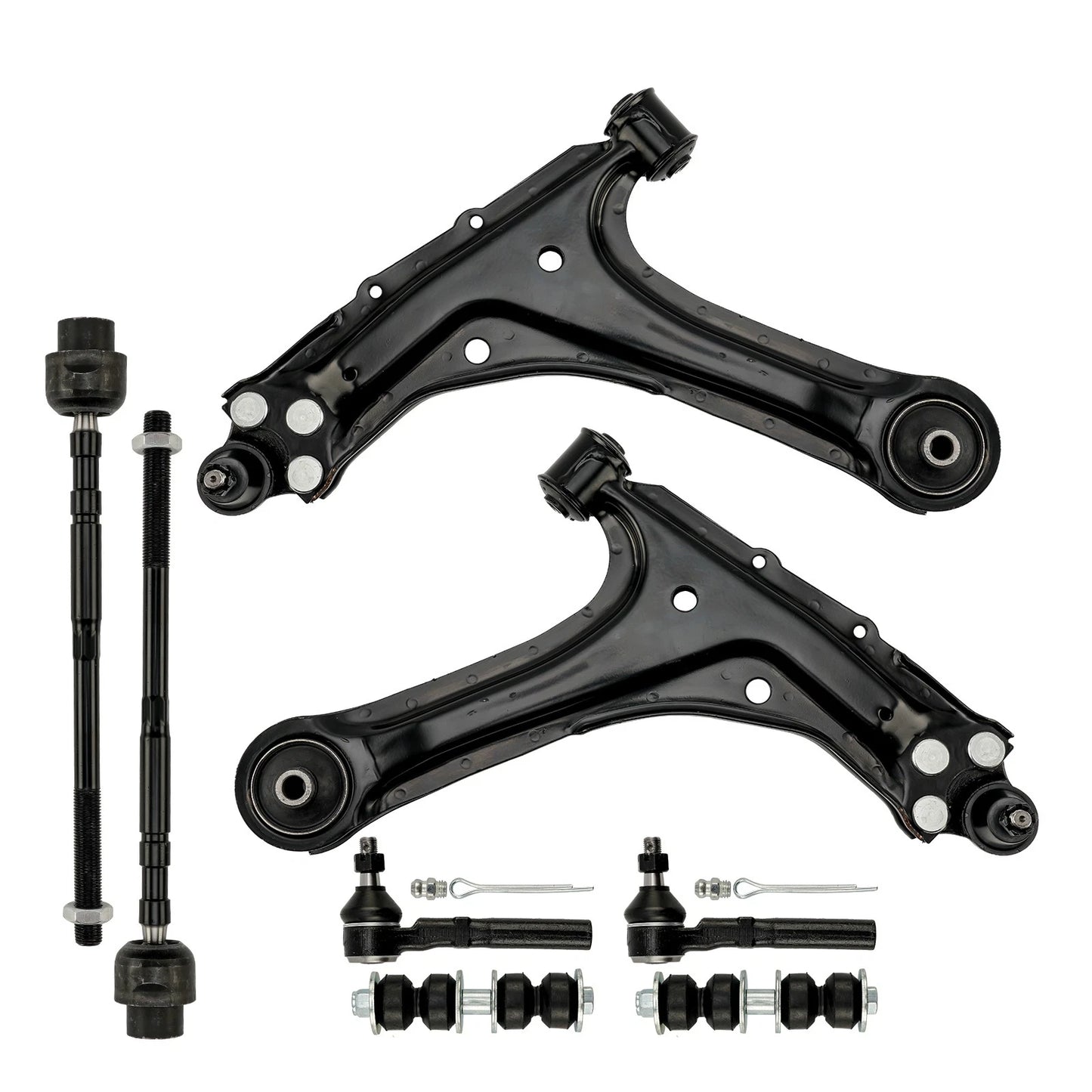 8PC Front Lower Control Arms for Pontiac Sunfire & Chevy Cavalier (1995–2005)