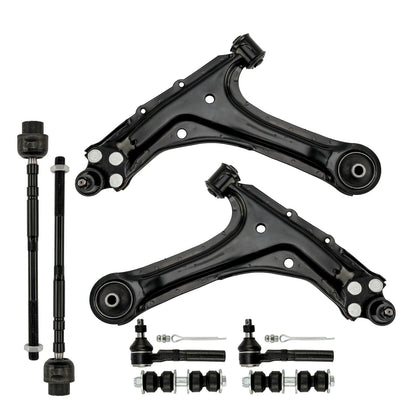 8PC Front Lower Control Arms for Pontiac Sunfire & Chevy Cavalier (1995–2005)