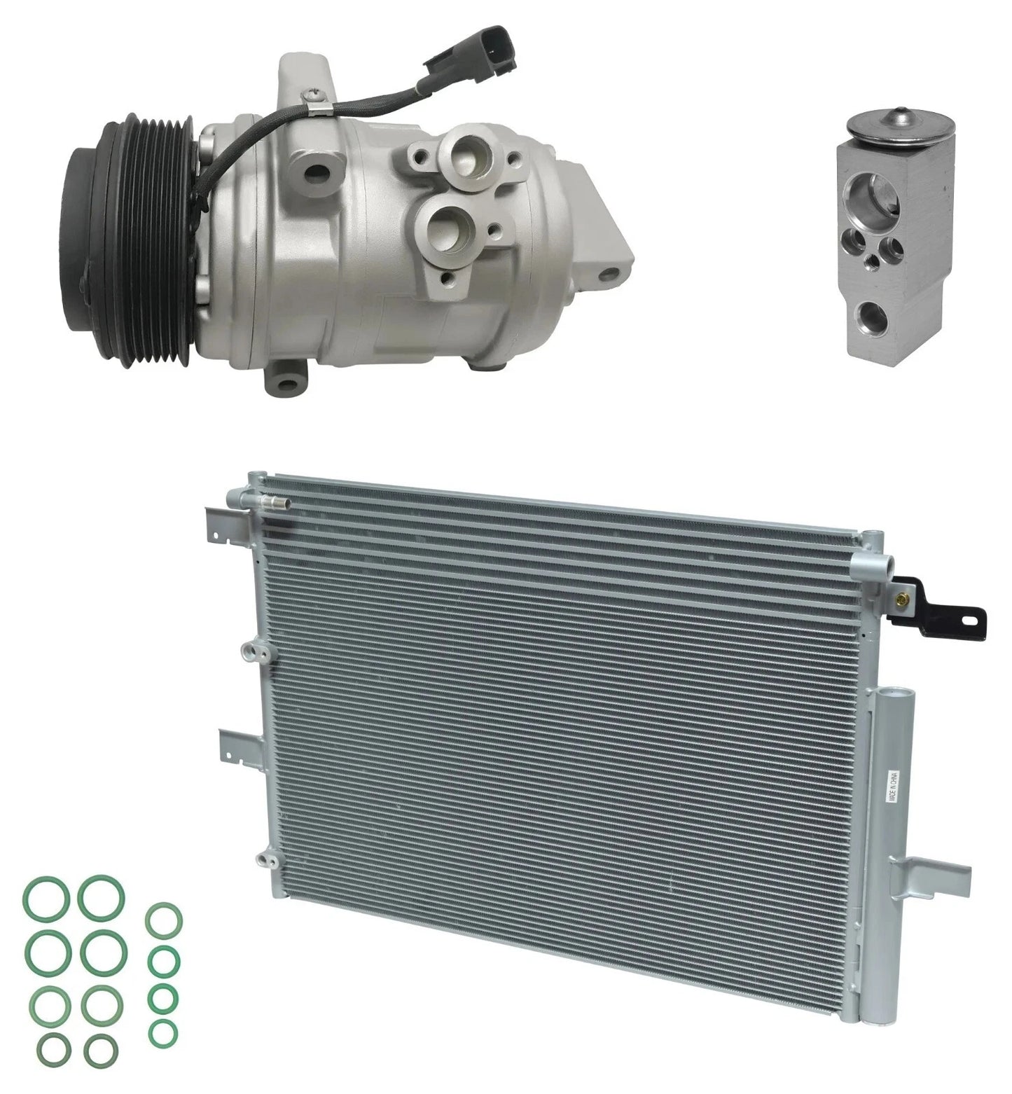 AC Compressor Kit with Condenser for Lincoln MKX 3.7L V6 (2011–2015)