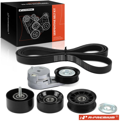 5X Serpentine Belt Drive Component Kit for Chevy Malibu (2006–2010)