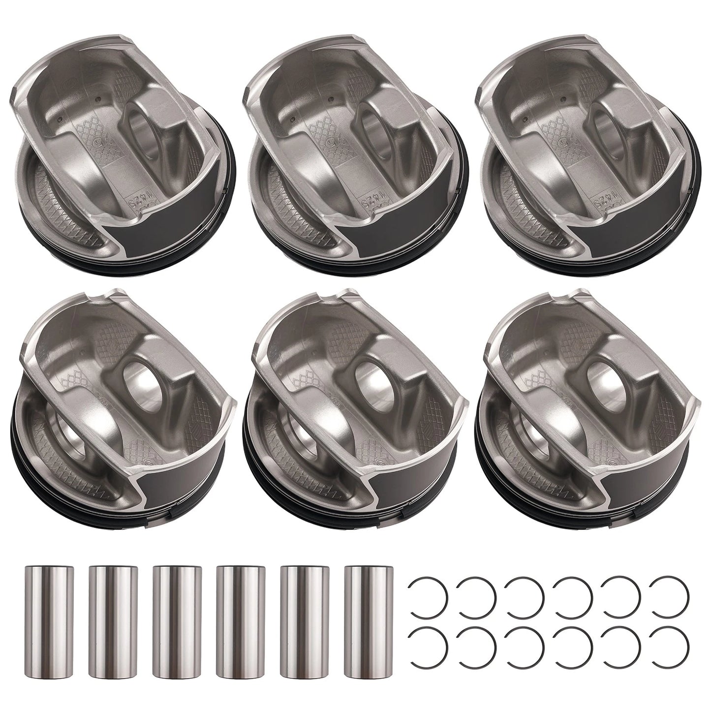 3.6L Engine Pistons and Rings Kit for GMC Acadia Chevy Traverse (2009–2015)