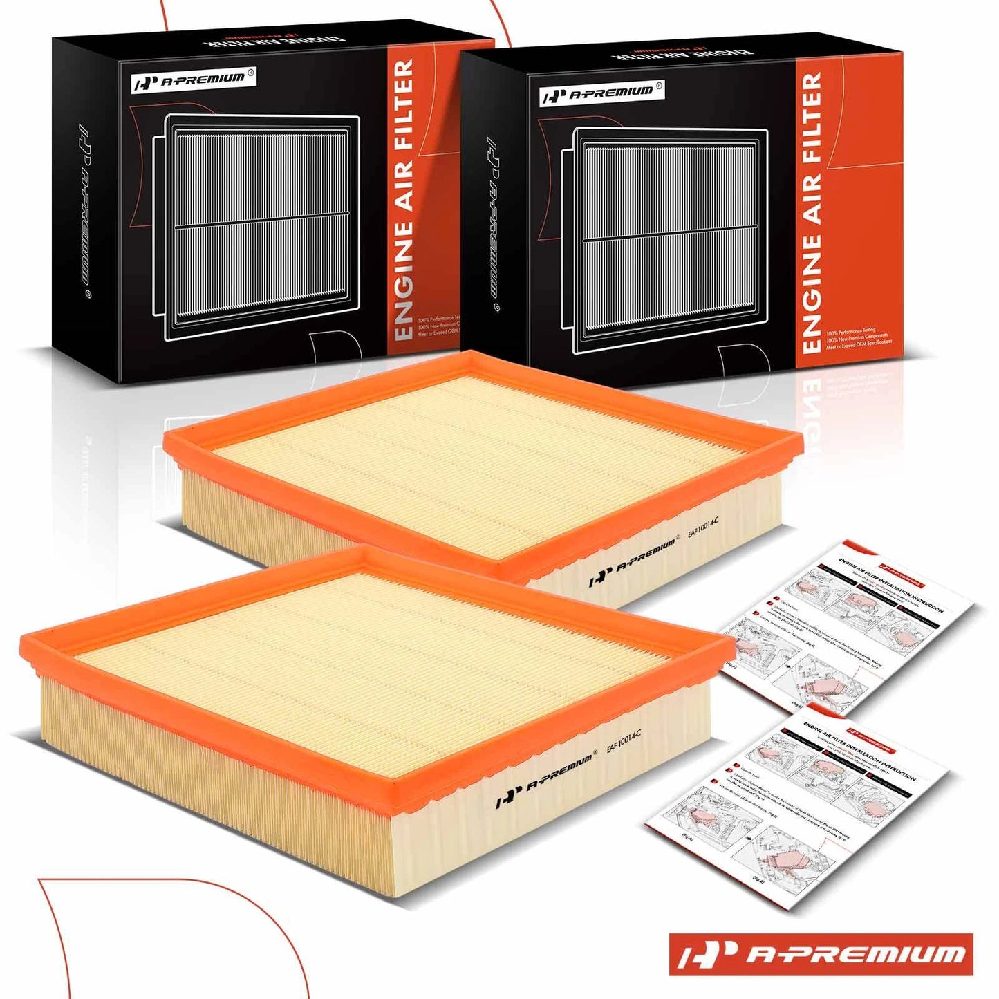2X Engine Air Filter for Chevy Impala, Buick LaCrosse, Pontiac (2006–2011)
