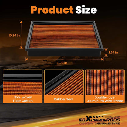 Air Filter for Toyota Sequoia Tundra (2004–2021 Tacoma 2016–2021)