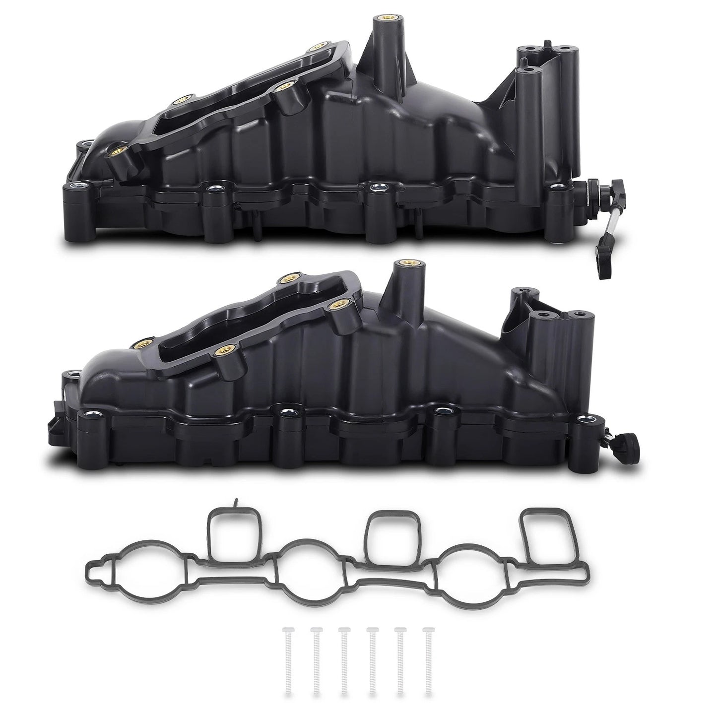Left + Right Air Intake Manifold Set for VW Touareg Phaeton Audi A4 A6 Q7 (2010–2017)