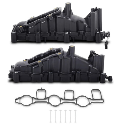 Left + Right Air Intake Manifold Set for VW Touareg Phaeton Audi A4 A6 Q7 (2010–2017)