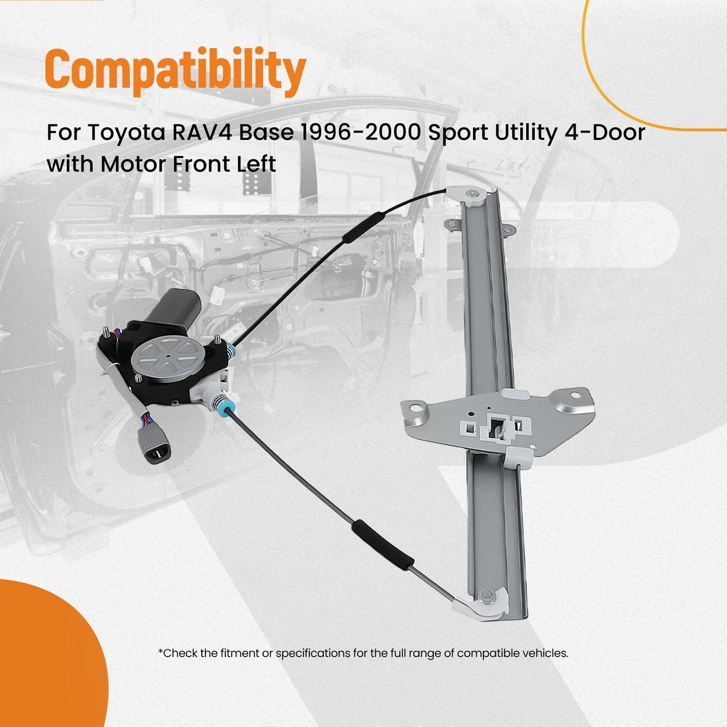 Front Left Window Lifter with Motor for Toyota RAV4 (1996–2000)