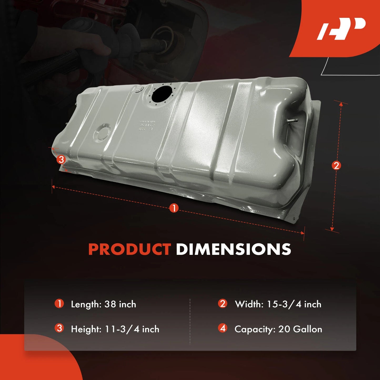 20 Gallon Fuel Tank for Chevrolet Corvette (1970–1974)