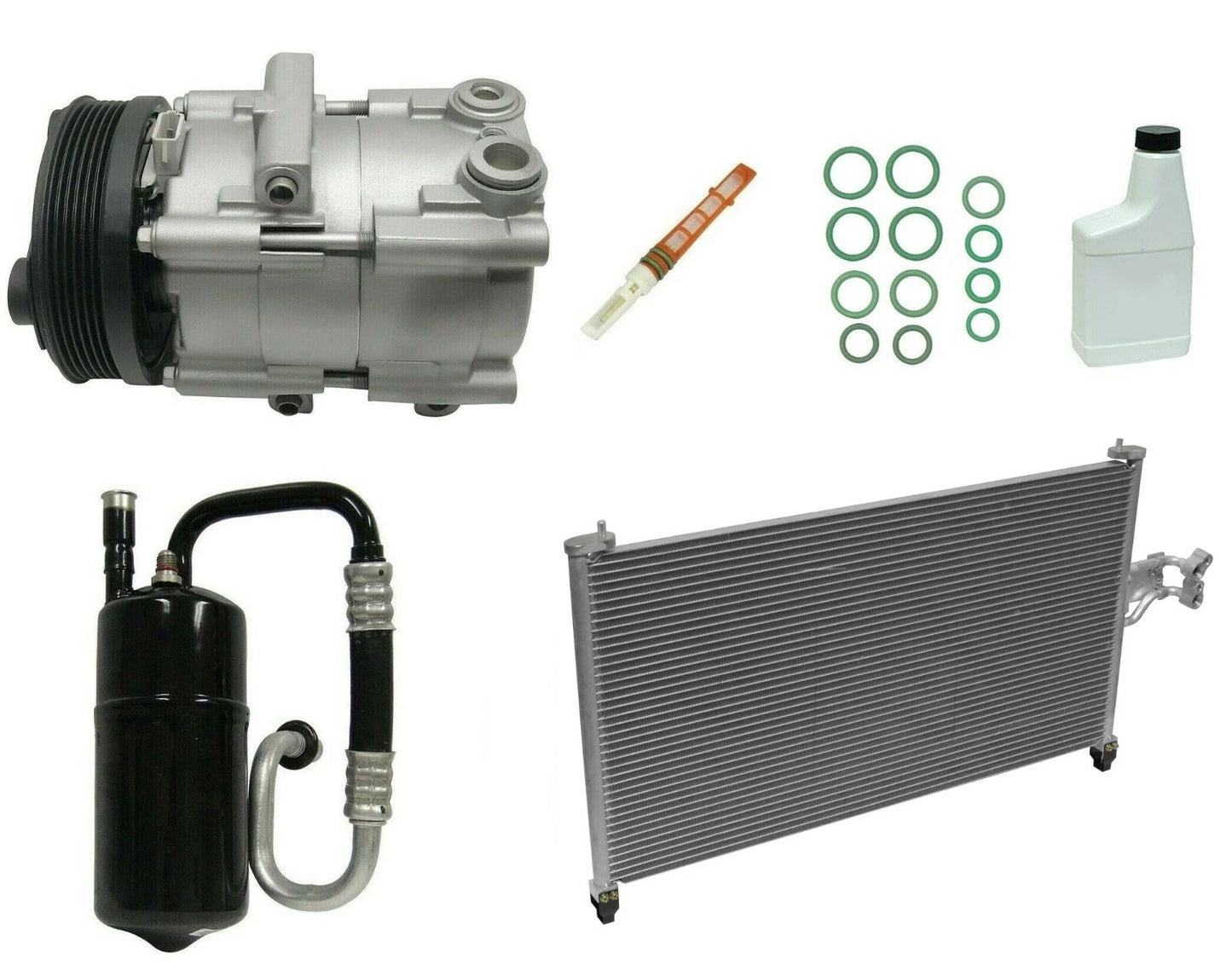 AC Compressor Kit with Condenser for Toyota HiAce (2005–2017)