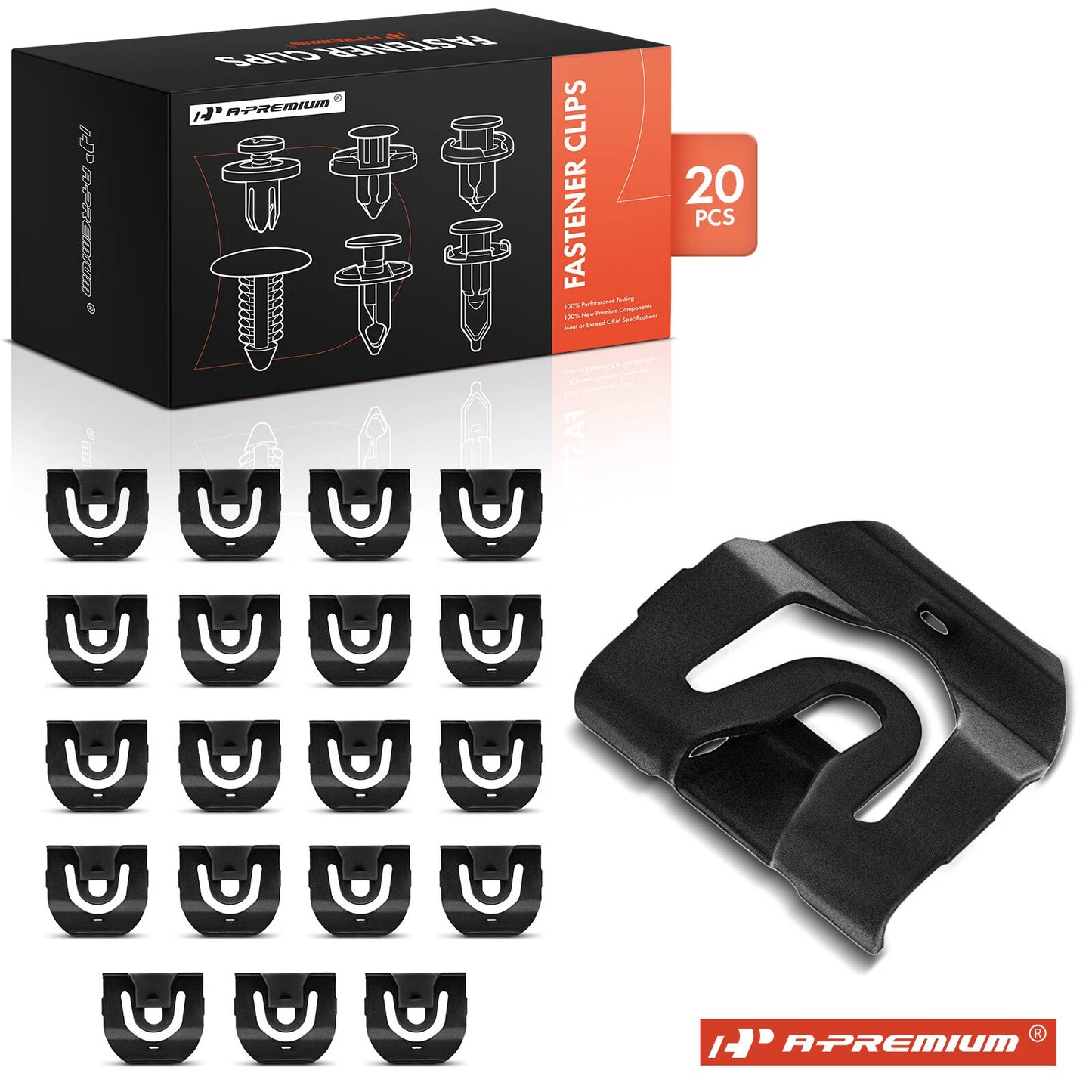 20Pcs Window Glass Reveal Moulding Clips for Chevy Buick Pontiac (1965–1970)