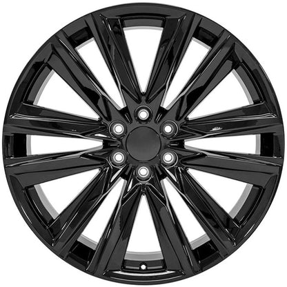 24 Inch Gloss Black Wheel for 2003–2014 GMC Savana 1500