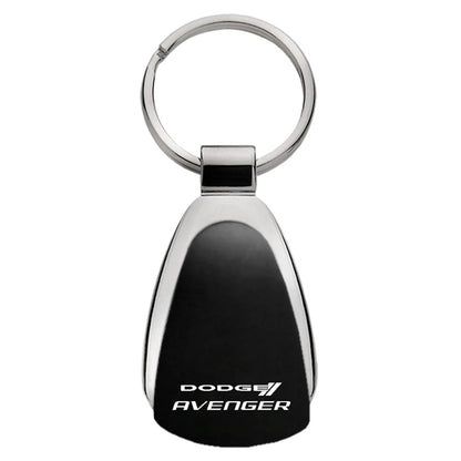 Dodge Avenger on Black Teardrop Keychain - Officially Licensed for Dodge  Avenger