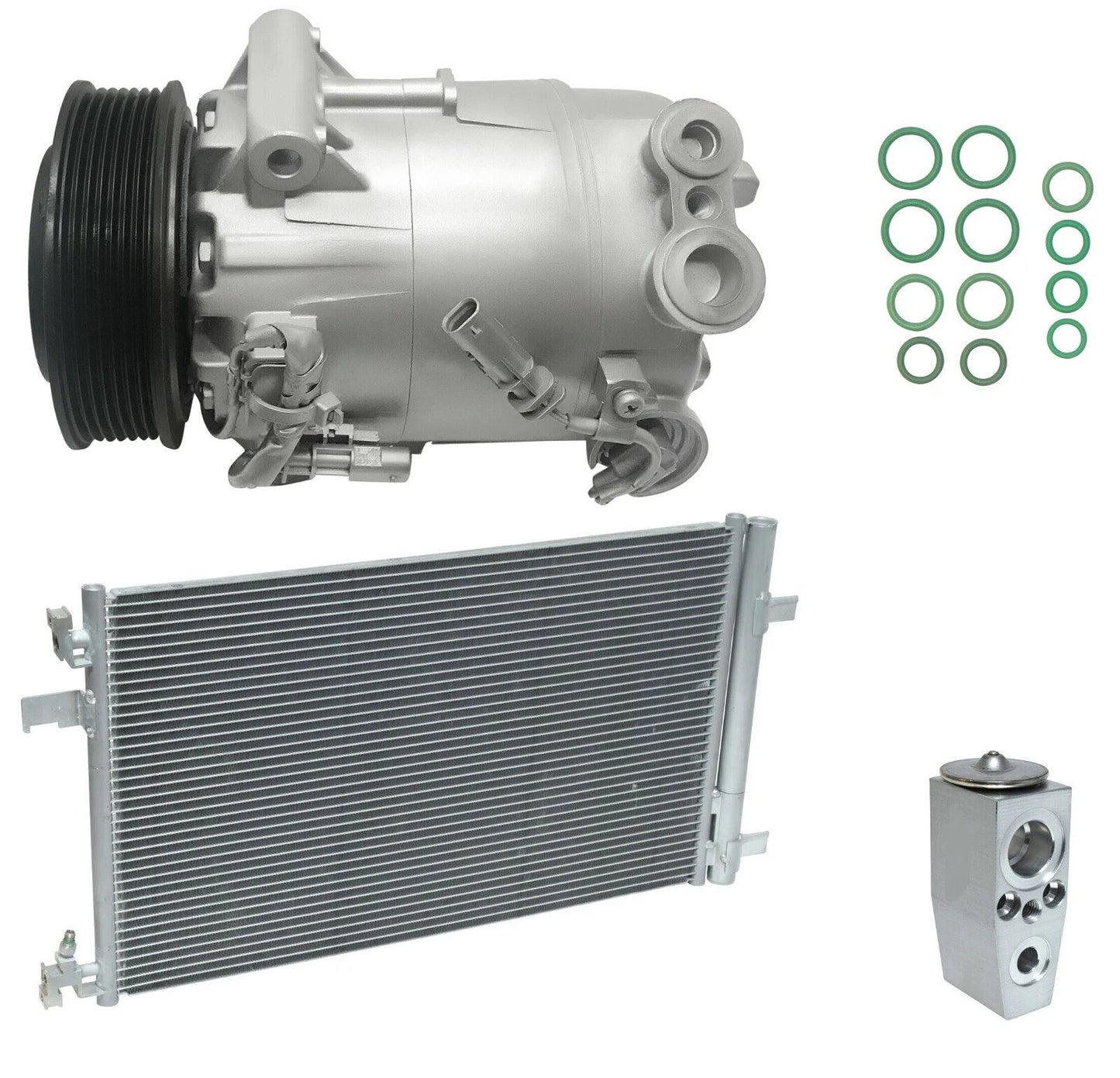 A C Compressor Kit With Condenser Fits Chevrolet Malibu 2.4L (2013–2013)