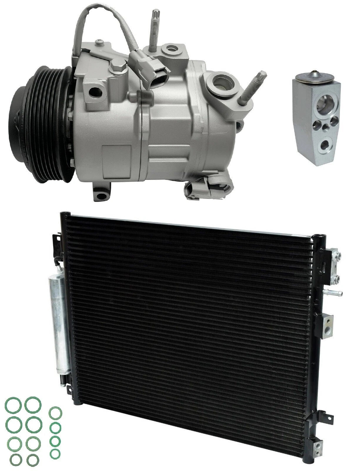 AC Compressor Kit With Condenser for Dodge Challenger 3.6L (2015–2019)