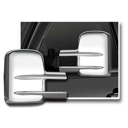 Premium FX Chrome Full Towing Mirror Covers for 2007-14 Chevy Silverado 2500 HD