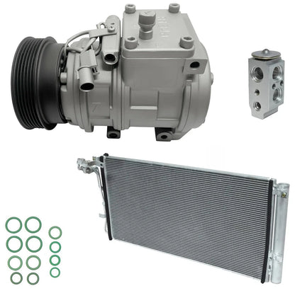 AC Compressor Kit with Condenser for Hyundai Genesis Coupe 3.8L (2010–2012)