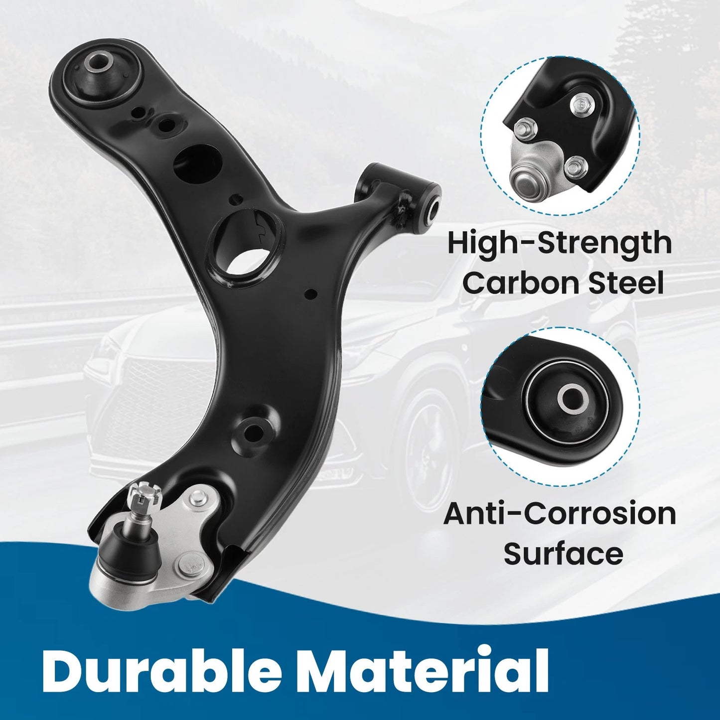 Front Lower Left Control Arm for Toyota RAV4 (2006–2018) & Lexus NX (2014–2018)