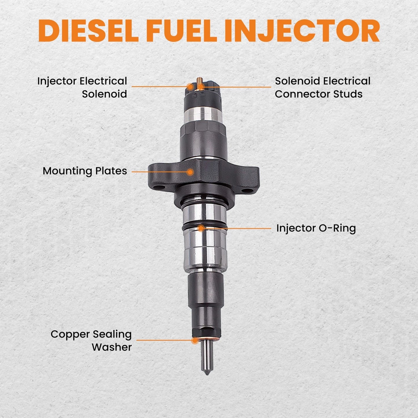 Fuel Injector For Dodge Ram Cummins 5.9L Diesel (2004–2009)